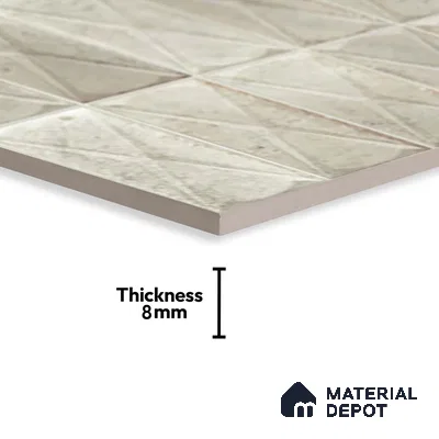 Highlighter Wall Tile TL 06537 D Beleza Blanco 2 ft x 1 ft Ceramic Matte Finish - 8 mm | Suitable For Kitchen Backsplash, Bathroom & Basin Accent