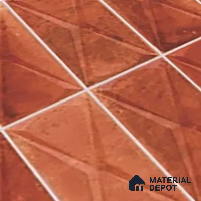 Highlighter Wall Tile TL 06537 E Beleza Red 2 ft x 1 ft Ceramic Matte Finish - 8 mm | Suitable For Kitchen Backsplash, Bathroom & Basin Accent