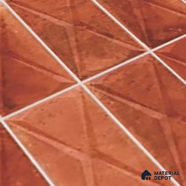Highlighter Wall Tile TL 06537 E Beleza Red 2 ft x 1 ft Ceramic Matte Finish - 8 mm | Suitable For Kitchen Backsplash, Bathroom & Basin Accent