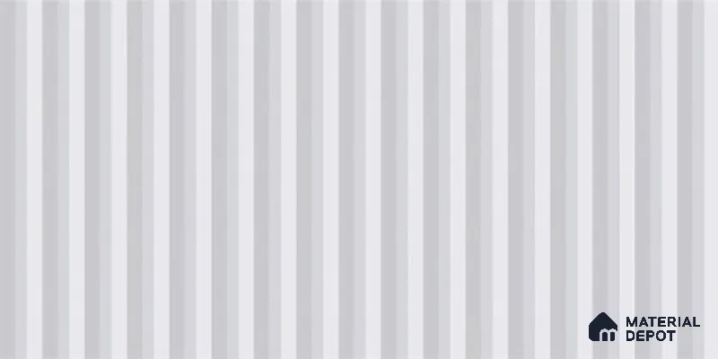 Subway Fluted Wall Tile TL 06522 B Pigmento White 2 ft x 1 ft Ceramic Matte Finish - 8 mm | Suitable for Kitchen & Bathroom | Please Expect a Slight Variation of Pattern (Sample)