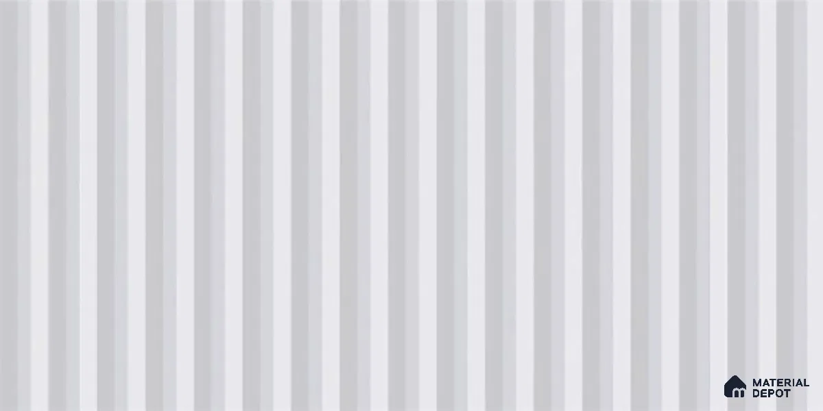 Subway Fluted Wall Tile TL 06522 B Pigmento White 2 ft x 1 ft Ceramic Matte Finish - 8 mm | Suitable for Kitchen & Bathroom | Please Expect a Slight Variation of Pattern (Sample)