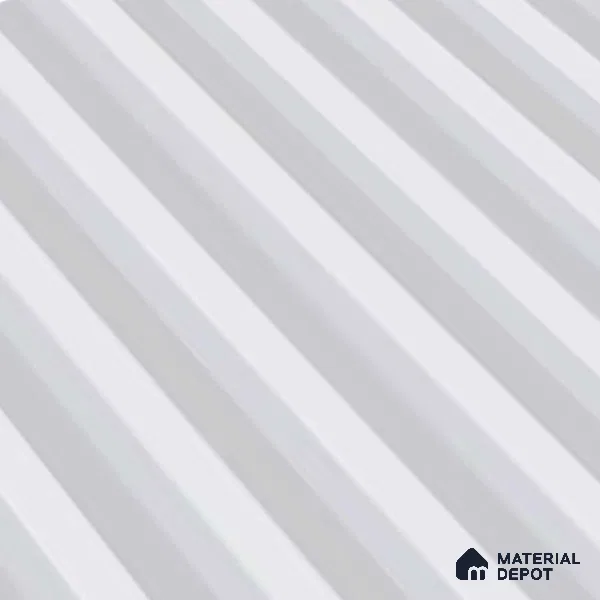 Subway Fluted Wall Tile TL 06522 B Pigmento White 2 ft x 1 ft Ceramic Matte Finish - 8 mm | Suitable for Kitchen & Bathroom | Please Expect a Slight Variation of Pattern (Sample)