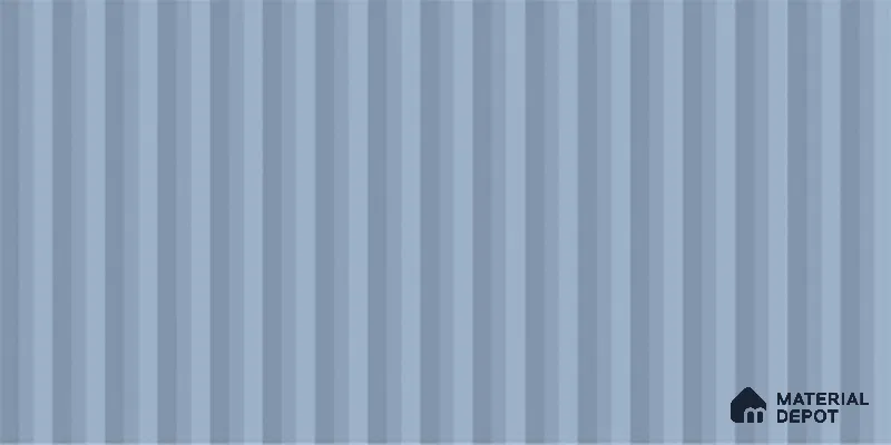 Faux Subway Fluted Wall Tile TL 06522 Pigmento Turkish Blue 2 ft x 1 ft Ceramic Matte Finish - 8 mm | Suitable For Kitchen, Bathroom, Dining Area | Please Expect a Slight Variation of Pattern