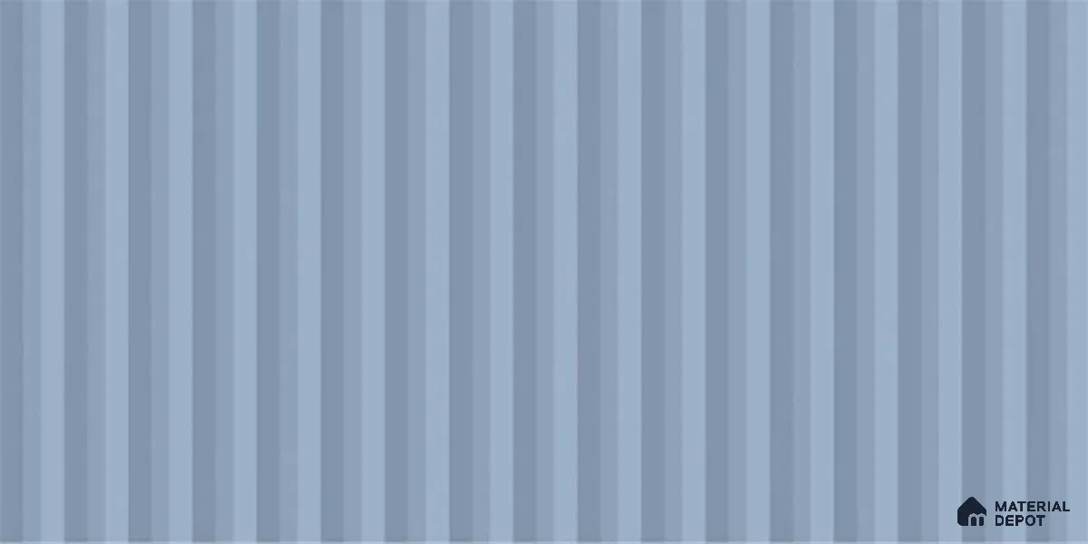 Faux Subway Fluted Wall Tile TL 06522 Pigmento Turkish Blue 2 ft x 1 ft Ceramic Matte Finish - 8 mm | Suitable For Kitchen, Bathroom, Dining Area | Please Expect a Slight Variation of Pattern