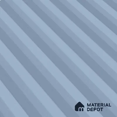 Faux Subway Fluted Wall Tile TL 06522 Pigmento Turkish Blue 2 ft x 1 ft Ceramic Matte Finish - 8 mm | Suitable For Kitchen, Bathroom, Dining Area | Please Expect a Slight Variation of Pattern