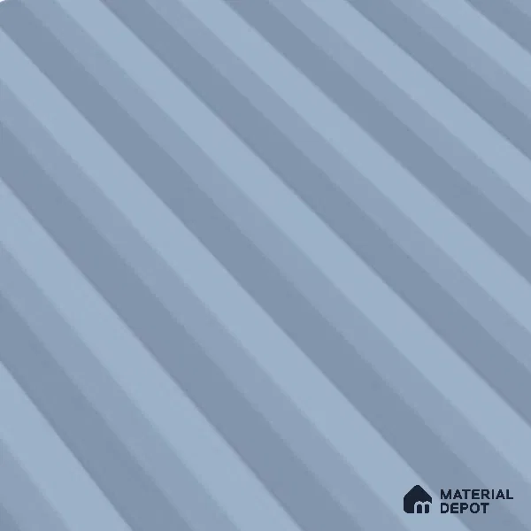 Faux Subway Fluted Wall Tile TL 06522 Pigmento Turkish Blue 2 ft x 1 ft Ceramic Matte Finish - 8 mm | Suitable For Kitchen, Bathroom, Dining Area | Please Expect a Slight Variation of Pattern