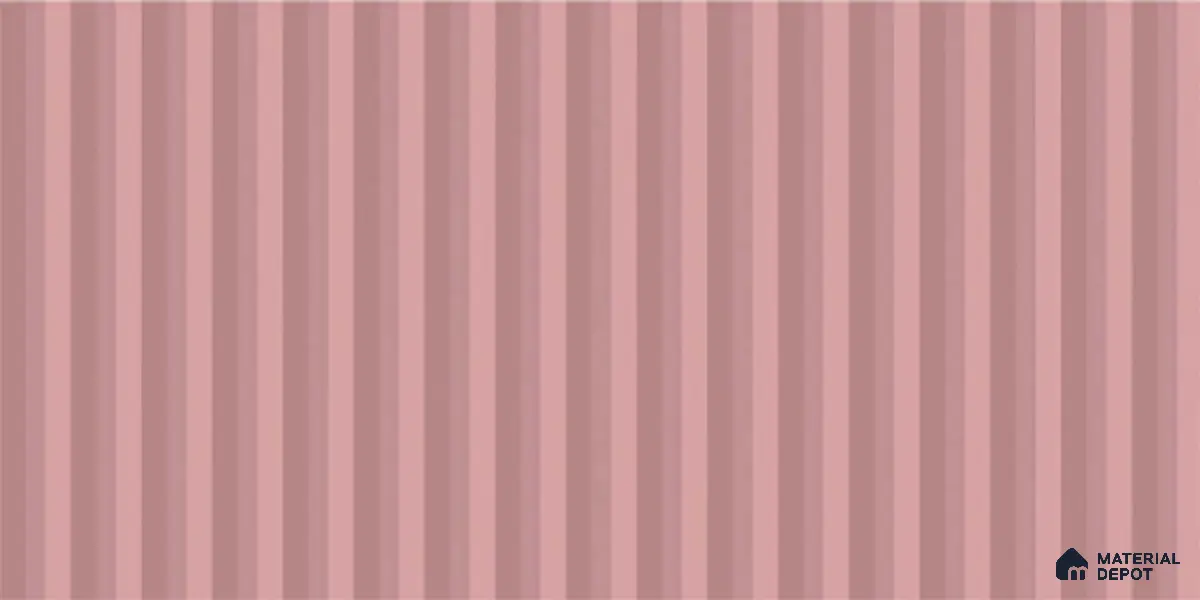 Subway Fluted Wall Tile TL 06522 C Pigmento Pink 2 ft x 1 ft Ceramic Matte Finish - 8 mm | Suitable for Kitchen & Bathroom | Please Expect a Slight Variation of Pattern