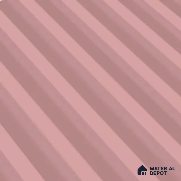 Subway Fluted Wall Tile TL 06522 C Pigmento Pink 2 ft x 1 ft Ceramic Matte Finish - 8 mm | Suitable for Kitchen & Bathroom | Please Expect a Slight Variation of Pattern