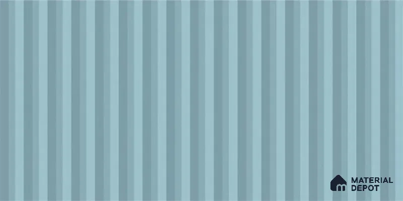 Subway Fluted Wall Tile TL 06522 D Pigmento Aqua 2 ft x 1 ft Ceramic Matte Finish - 8 mm | Suitable for Kitchen & Bathroom | Please Expect a Slight Variation of Pattern