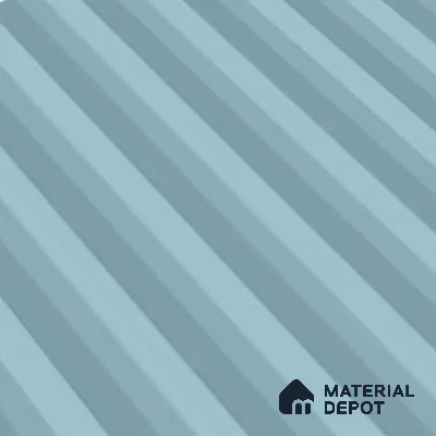 Subway Fluted Wall Tile TL 06522 D Pigmento Aqua 2 ft x 1 ft Ceramic Matte Finish - 8 mm | Suitable for Kitchen & Bathroom | Please Expect a Slight Variation of Pattern