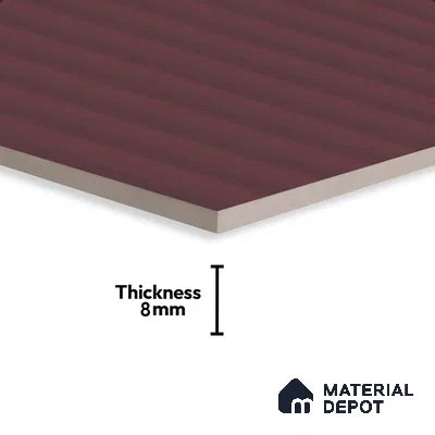 Subway Fluted Wall Tile TL 06522 E Pigmento Magenta 2 ft x 1 ft Ceramic Matte Finish - 8 mm | Suitable for Kitchen & Bathroom | Please Expect a Slight Variation of Pattern