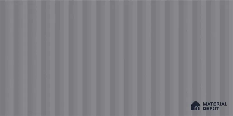Subway Fluted Wall Tile TL 06522 F Pigmento Grey 2 ft x 1 ft Ceramic Matte Finish - 8 mm | Suitable for Kitchen & Bathroom | Please Expect a Slight Variation of Pattern