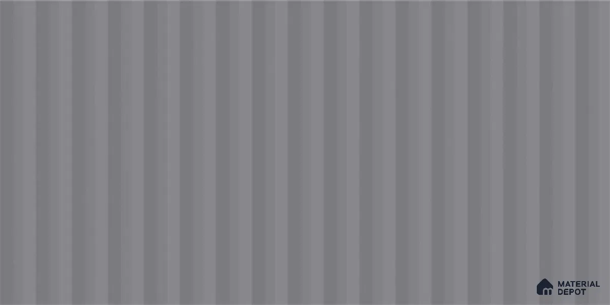 Subway Fluted Wall Tile TL 06522 F Pigmento Grey 2 ft x 1 ft Ceramic Matte Finish - 8 mm | Suitable for Kitchen & Bathroom | Please Expect a Slight Variation of Pattern