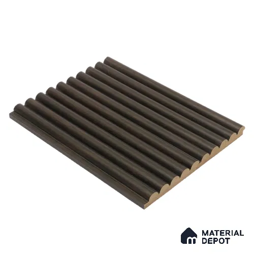 Black Wooden Louver 163 H Bog Oak 9 ft x 4.7 inch MDF Panel - 18 mm | Suitable for Feature Wall, TV Unit & Living Room | Width is Subjected to 5% Variation