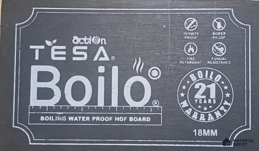 Boilo 8 ft x 4 ft Plain BWP Grade HDF - 16 mm