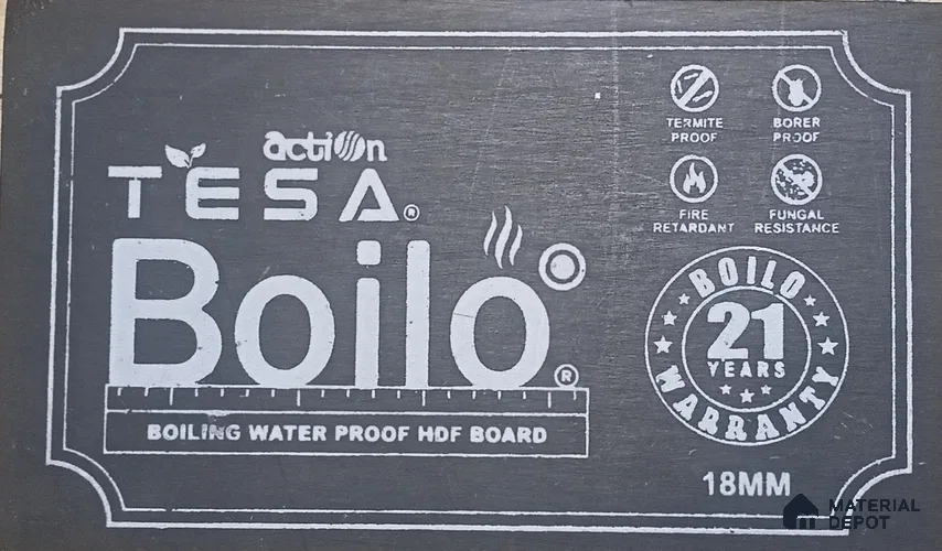 Boilo 8 ft x 4 ft Plain BWP Grade HDF - 18 mm