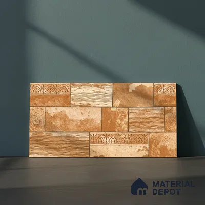 TL 04274 Earth Brown Matte Finish 600 x 300 mm Elevation Wall Cladding Tile - 10 mm