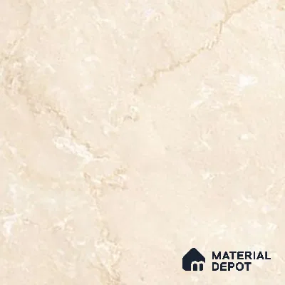 Marble Wall & Floor Tile | TL 02571 Botticino Tortilla 4 ft x 2 ft Glossy Finish Random Design Vitrified Tile - 9 mm | Suitable For Living Room, Bedroom, Kitchen (Sample)