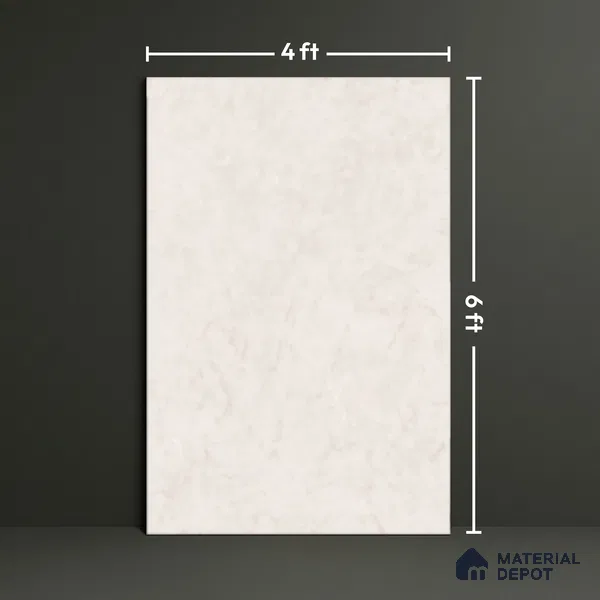 TL 08791 Bottochino Crema 6 ft x 4 ft Endless Glossy Finish Vitrified Wall & Floor Tile - 15 mm | Adhesive and Spacers Must be Used During Installation