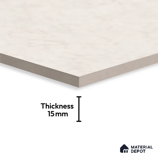 TL 08791 Bottochino Crema 6 ft x 4 ft Endless Glossy Finish Vitrified Wall & Floor Tile - 15 mm | Adhesive and Spacers Must be Used During Installation