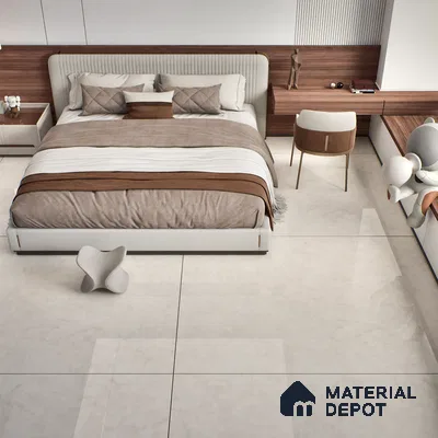 TL 08791 Bottochino Crema 6 ft x 4 ft Endless Glossy Finish Vitrified Wall & Floor Tile - 15 mm | Adhesive and Spacers Must be Used During Installation