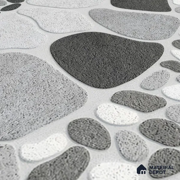 Boulder Floor Tile TL 05292 Strada Stonery Grey 16 inch x 16 inch Vitrified Punch Matte Finish - 12 mm | Suitable for Parking, Balcony, Courtyard, Patio, Terrace | Pattern Alignment May Vary | 2-3 mm Spacer is Mandatory (Sample)
