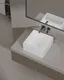 Brazzaville Marble Rouge Des Pyrenees Translucent Basin BS 00206 M 400 x 400 mm Artificial Stone Acrylic Body Stain Free Designer Basin - 125 mm | Suitable For Bathroom, Vanity & Utility Areas | Image 01