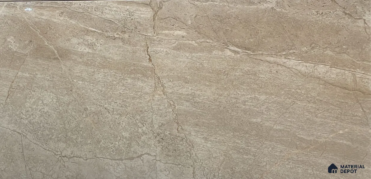 Marble Floor Tile TL 05390 D Bistro Soana Brown Matching Floor 1 ft x 1 ft Ceramic Anti Skid Matte Finish - 9 mm | Suitable For Bathroom, Kitchen (Sample)