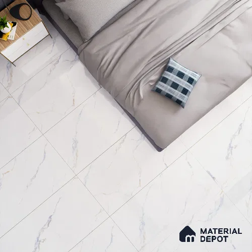 Marble Floor & Wall Tile TL 05575 Satvario Breza 4 ft x 2 ft Glossy Finish Vitrified Tile - 9 mm (Random 4)
