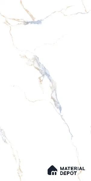 Marble Floor & Wall Tile TL 05575 Satvario Breza 4 ft x 2 ft Glossy Finish Vitrified Tile - 9 mm (Random 4)