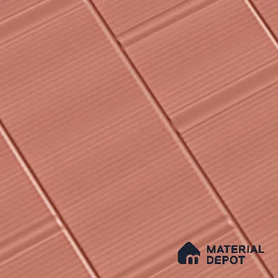 TL 00696 B Brick Blush Series Pattern 2 Red Matte Finish 4 ft x 2 ft Full Body Vitrified Tile - 9 mm (Sample)
