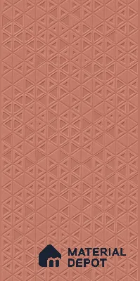 TL 00696 D Brick Blush Series Pattern 3 Red Matte Finish 4 ft x 2 ft Full Body Vitrified Tile - 9 mm (Sample)