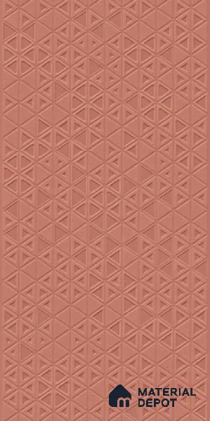 TL 00696 D Brick Blush Series Pattern 3 Red Matte Finish 4 ft x 2 ft Full Body Vitrified Tile - 9 mm (Sample)