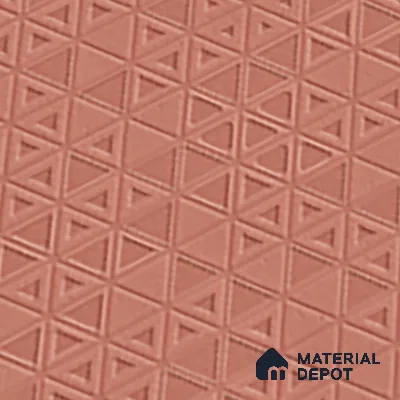 TL 00696 D Brick Blush Series Pattern 3 Red Matte Finish 4 ft x 2 ft Full Body Vitrified Tile - 9 mm (Sample)