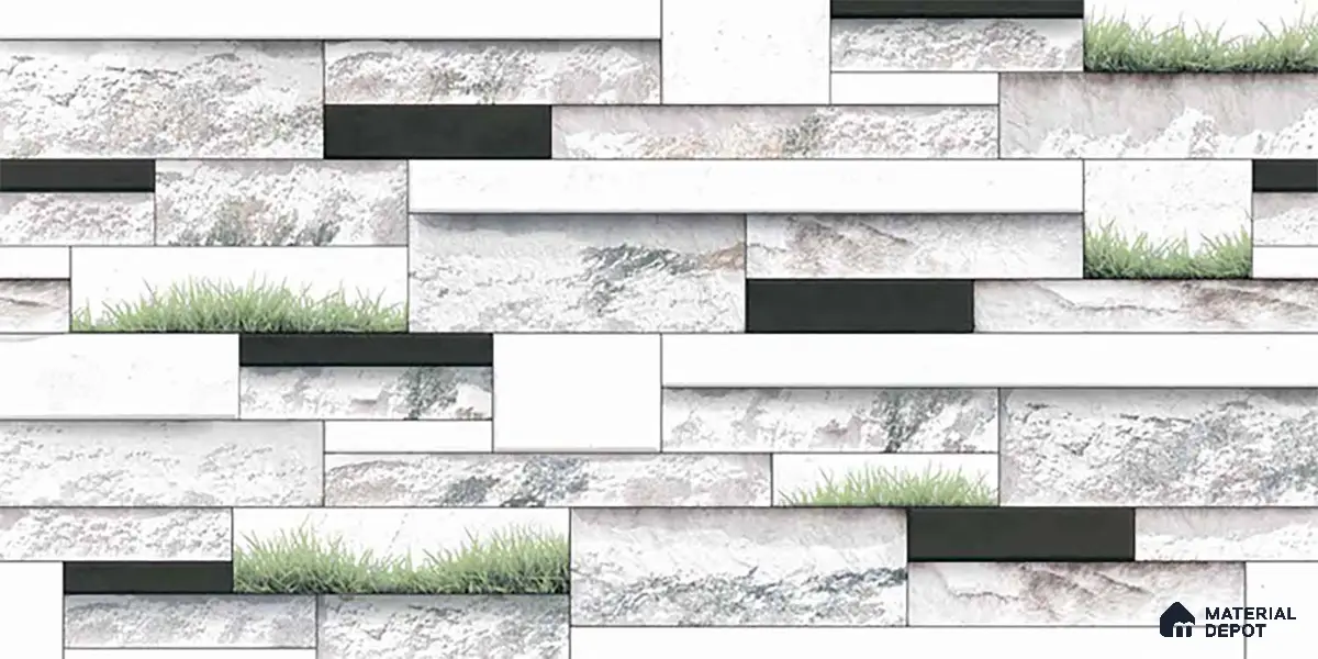 TL 01838 Brick Chalk White 600x300 mm Wall Elevation Tile - 8 mm
