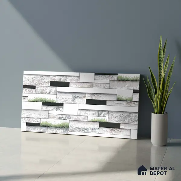 TL 01838 Brick Chalk White 600x300 mm Wall Elevation Tile - 8 mm