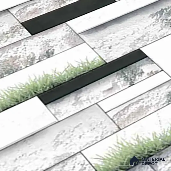 TL 01838 Brick Chalk White 600x300 mm Wall Elevation Tile - 8 mm