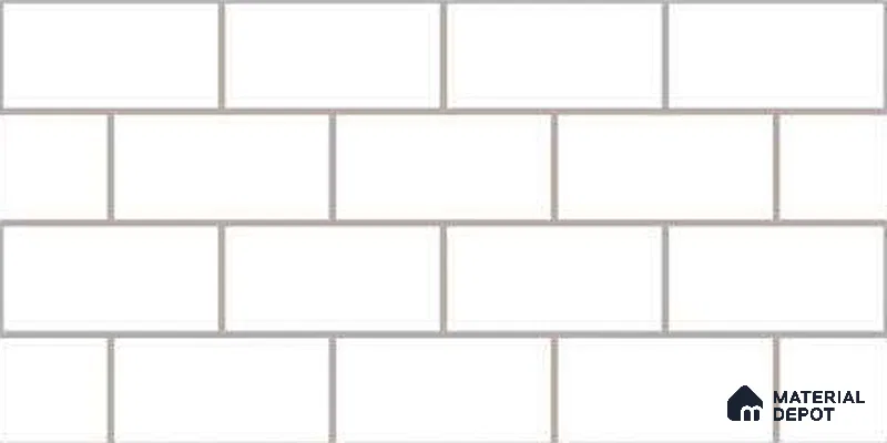 Faux Subway Wall Tile TL 05293 B Splendore Linea Gris 2 ft x 1 ft Ceramic Glossy Finish - 9 mm | Suitable for Kitchen, Bathroom & Balcony Walls | Please Expect a Slight Variation of Pattern (Sample)