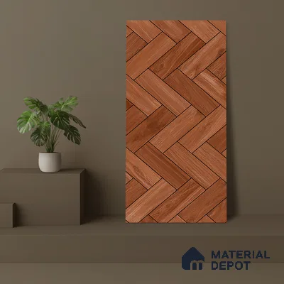 TL 07823 Briks Wood Brown 1200x600 mm Matte Finish Floor & Wall Tile - 9 mm (Random 4)