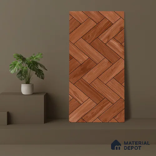 TL 07823 Briks Wood Brown 1200x600 mm Matte Finish Floor & Wall Tile - 9 mm (Random 4)