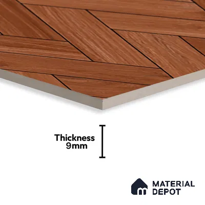 TL 07823 Briks Wood Brown 1200x600 mm Matte Finish Floor & Wall Tile - 9 mm (Random 4)