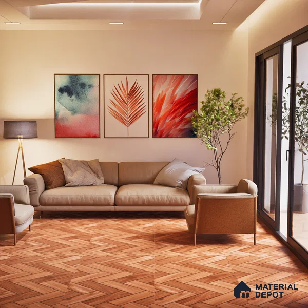 TL 07823 Briks Wood Brown 1200x600 mm Matte Finish Floor & Wall Tile - 9 mm (Random 4)