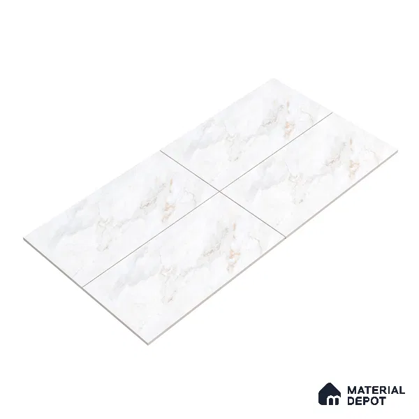 Endless Floor & Wall Tile TL 06271 Digital Breeze White 4 ft x 2 ft Vitrified Matte Finish - 9 mm (Random Design 4) | Suitable for Living Room, Bedroom, Bathroom & Kitchen (Sample)