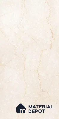 Marble Wall & Floor Tile | TL 02572 Brissban Botticino 4 ft x 2 ft Glossy Finish Random Design Vitrified Tile - 9 mm | Suitable For Living Room, Bedroom, Kitchen (Sample)