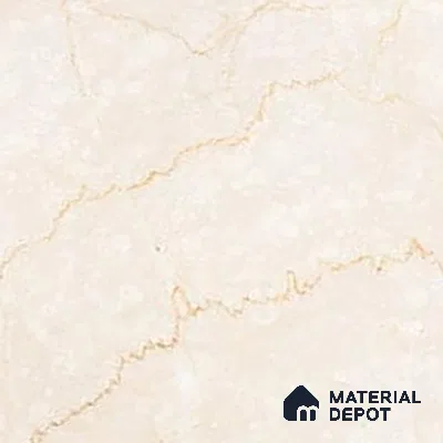 Marble Wall & Floor Tile | TL 02572 Brissban Botticino 4 ft x 2 ft Glossy Finish Random Design Vitrified Tile - 9 mm | Suitable For Living Room, Bedroom, Kitchen (Sample)