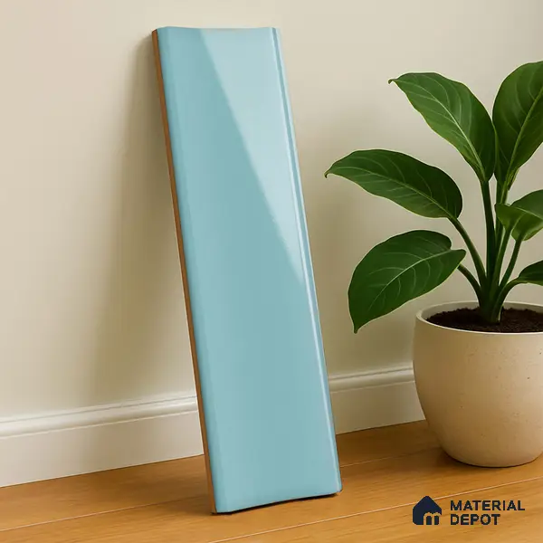 Subway Wall Tile TL 04962 C Reflectos Slate Blue 12 x 3 inch Ceramic Glossy Finish - 6.5 mm | Suitable for Highlighter Walls, Foyer, Bathroom, Kitchen Wall & Backsplashes