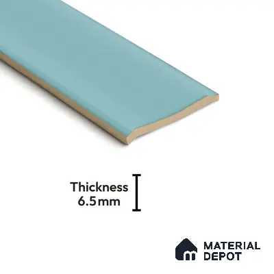 Subway Wall Tile TL 04962 C Reflectos Slate Blue 12 x 3 inch Ceramic Glossy Finish - 6.5 mm | Suitable for Highlighter Walls, Foyer, Bathroom, Kitchen Wall & Backsplashes