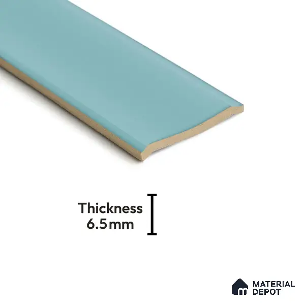Subway Wall Tile TL 04962 C Reflectos Slate Blue 12 x 3 inch Ceramic Glossy Finish - 6.5 mm | Suitable for Highlighter Walls, Foyer, Bathroom, Kitchen Wall & Backsplashes