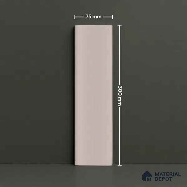 Subway Wall Tile TL 04962 E Reflectos Silver Montana 12 x 3 inch Ceramic Glossy Finish - 6.5 mm | Suitable for Highlighter Walls, Foyer, Bathroom, Kitchen Wall & Backsplashes (Sample)