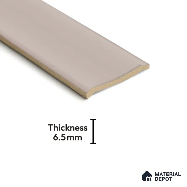 Subway Wall Tile TL 04962 E Reflectos Silver Montana 12 x 3 inch Ceramic Glossy Finish - 6.5 mm | Suitable for Highlighter Walls, Foyer, Bathroom, Kitchen Wall & Backsplashes (Sample)